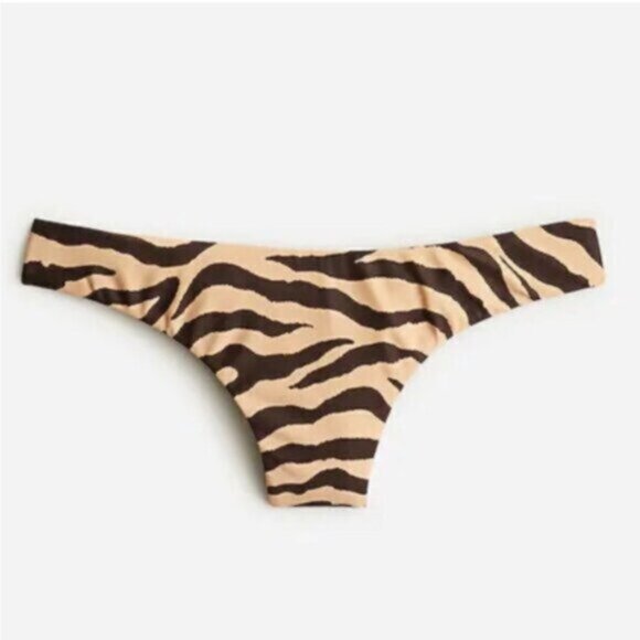 NWT J.Crew Women's Brown Curved-Waist Cheeky Bikini Bottom Size 3X - Picture 3 of 8